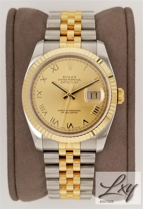 rolex style 116233 bracelet 72203 dial champagne roman|Rolex Datejust 36 ref. 116233 .